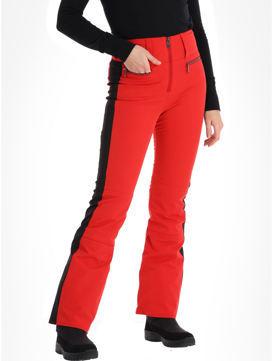 Poivre Blanc, Luxe Sport Line W23-0822-WO pantalon de ski en softshell femmes Scarlet Red / Black noir, rouge 