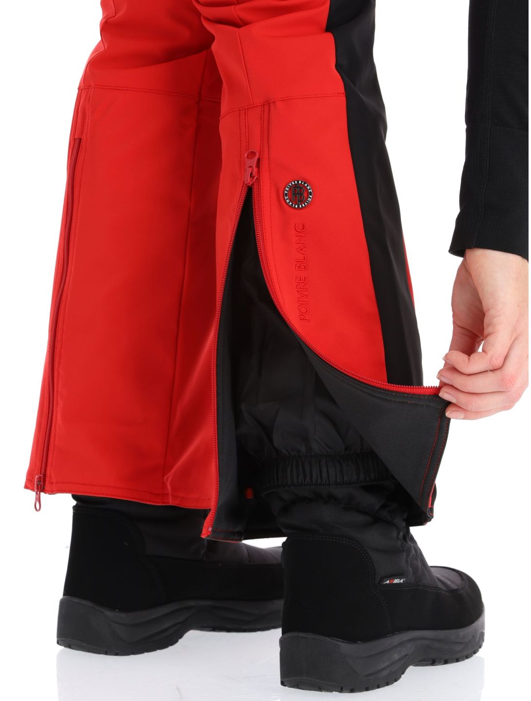 Poivre Blanc, Luxe Sport Line W23-0822-WO pantalon de ski en softshell femmes Scarlet Red / Black noir, rouge 