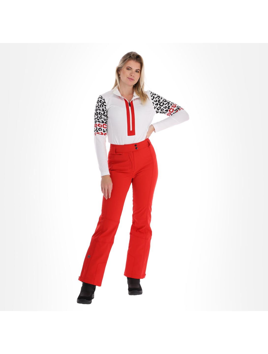 Poivre Blanc, Stretch Ski Pants pantalon de ski femmes scarlet rouge 