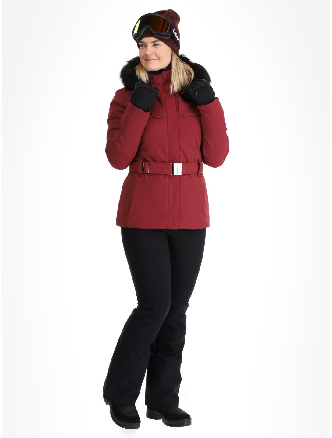 Poivre Blanc, Traditional 24PBH0801/WO veste de ski femmes Burgundy Red rouge 