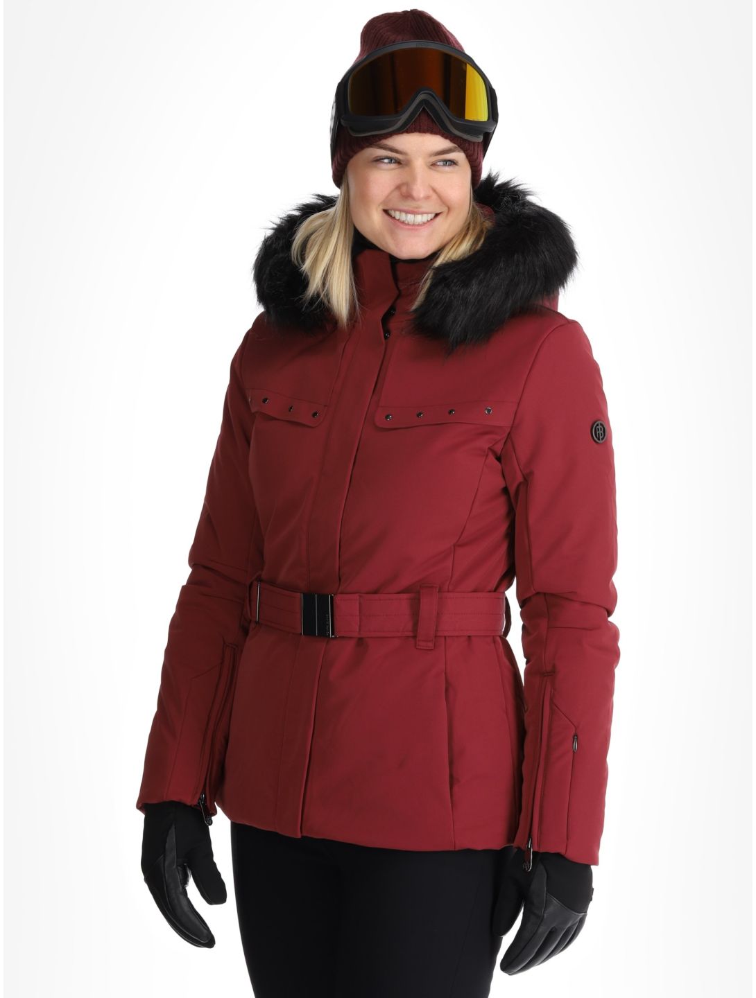 Poivre Blanc, Traditional 24PBH0801/WO veste de ski femmes Burgundy Red rouge 