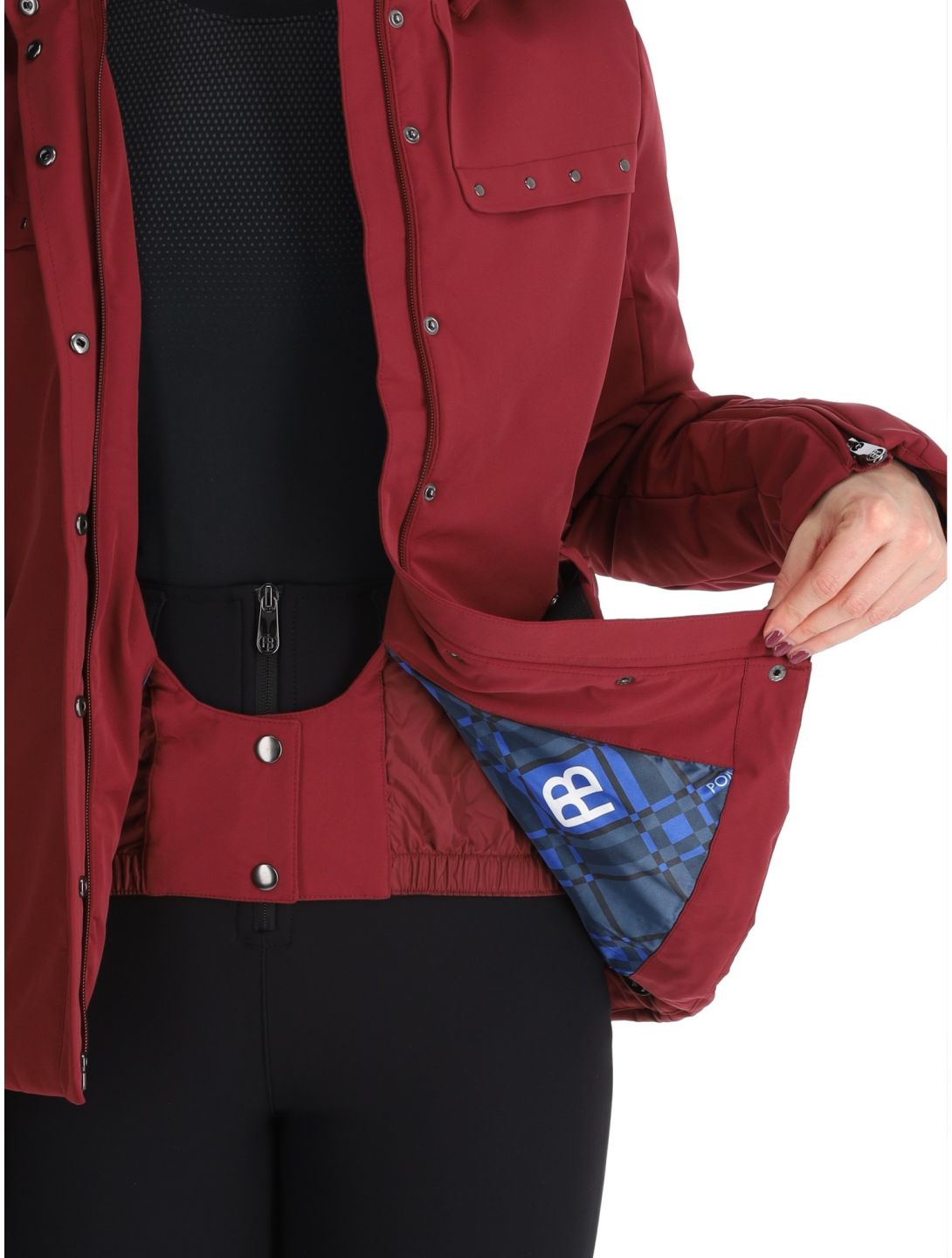 Poivre Blanc, Traditional 24PBH0801/WO veste de ski femmes Burgundy Red rouge 