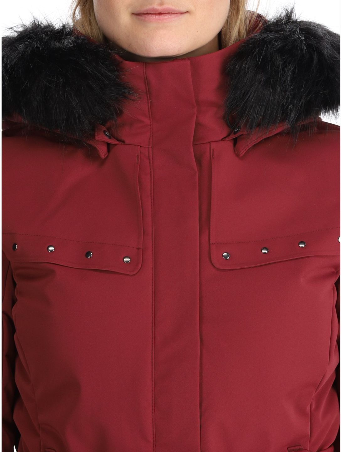 Poivre Blanc, Traditional 24PBH0801/WO veste de ski femmes Burgundy Red rouge 