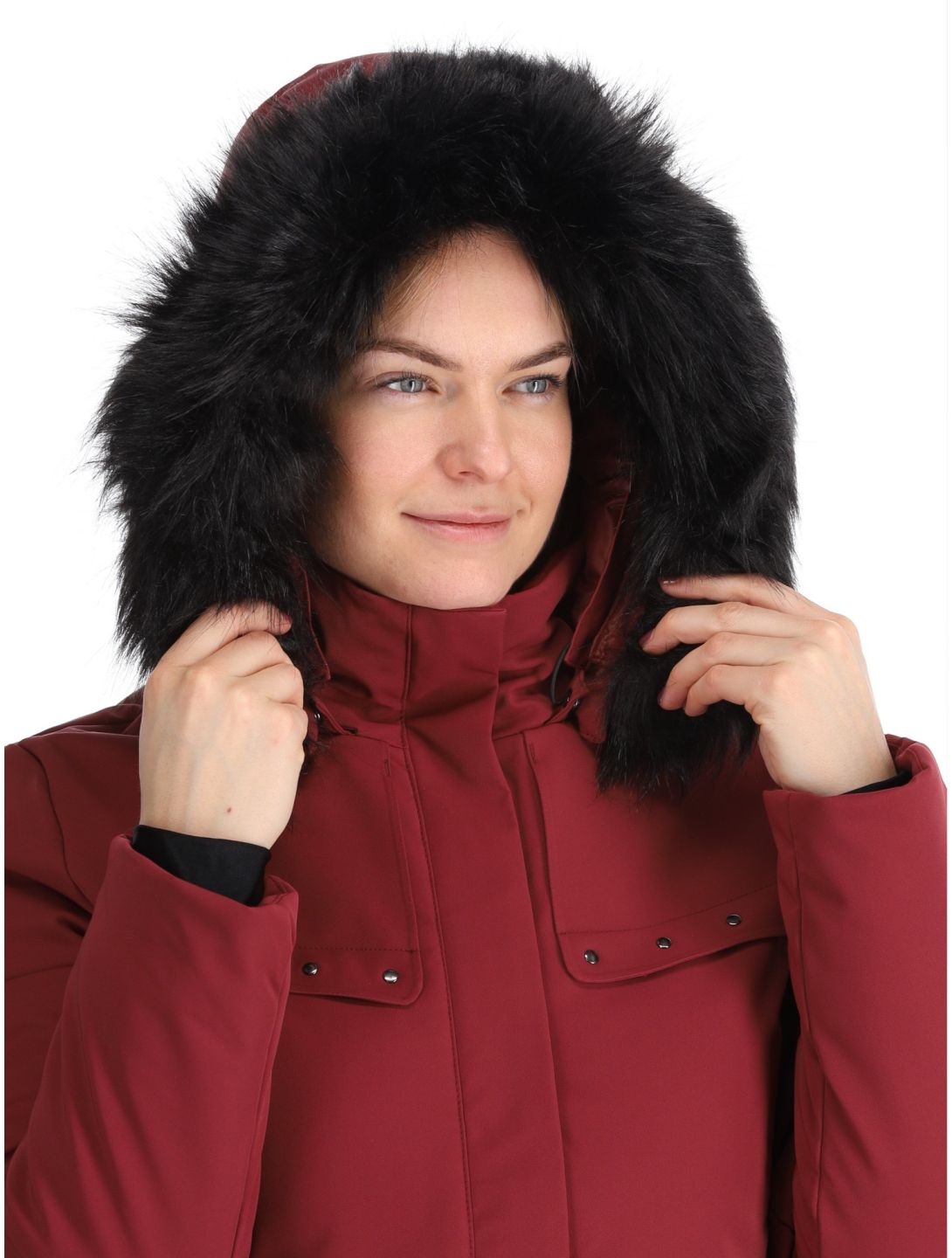 Poivre Blanc, Traditional 24PBH0801/WO veste de ski femmes Burgundy Red rouge 