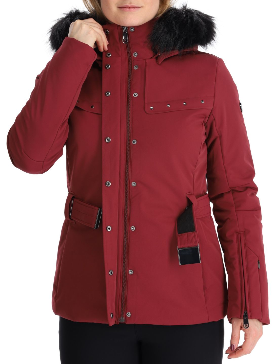 Poivre Blanc, Traditional 24PBH0801/WO veste de ski femmes Burgundy Red rouge 