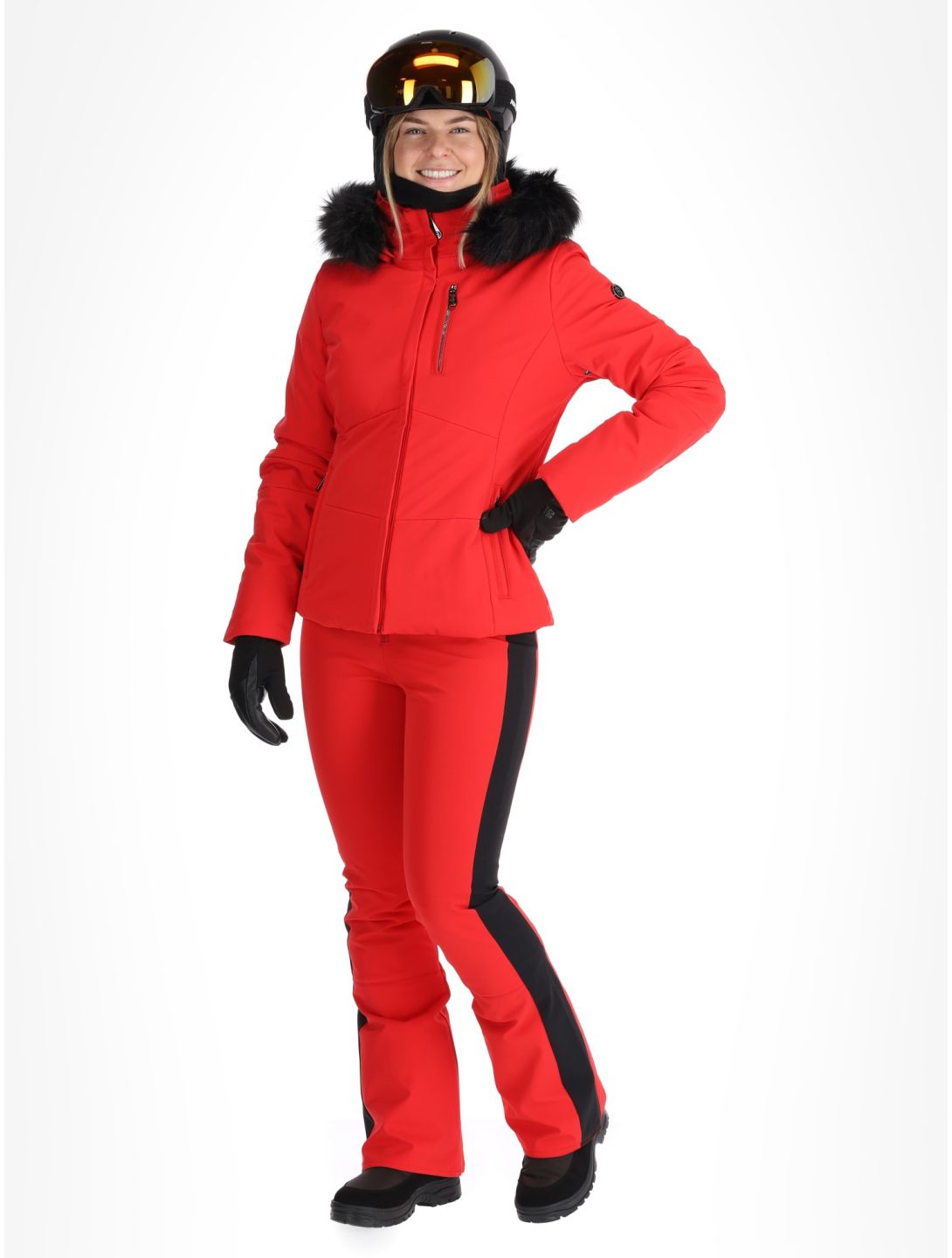 Poivre Blanc, Traditional 24PBH0802/WO veste de ski femmes Scarlet Red rouge 