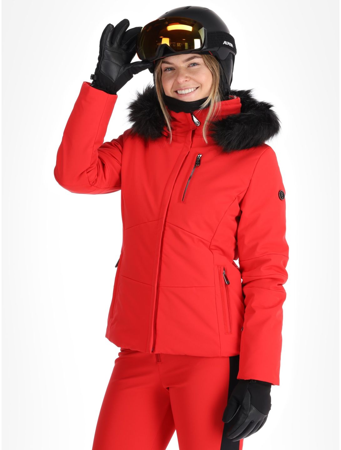 Poivre Blanc, Traditional 24PBH0802/WO veste de ski femmes Scarlet Red rouge 