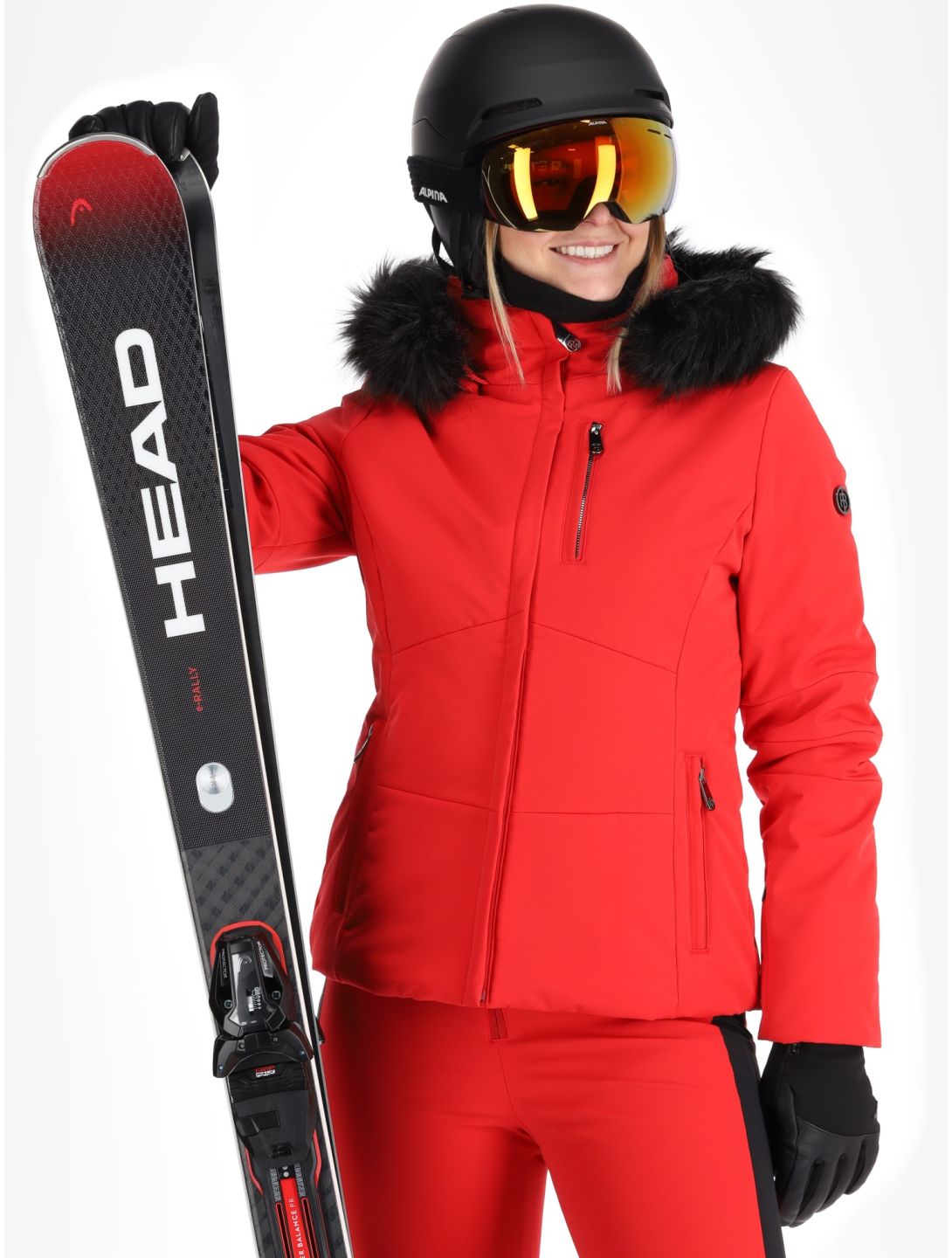 Poivre Blanc, Traditional 24PBH0802/WO veste de ski femmes Scarlet Red rouge 