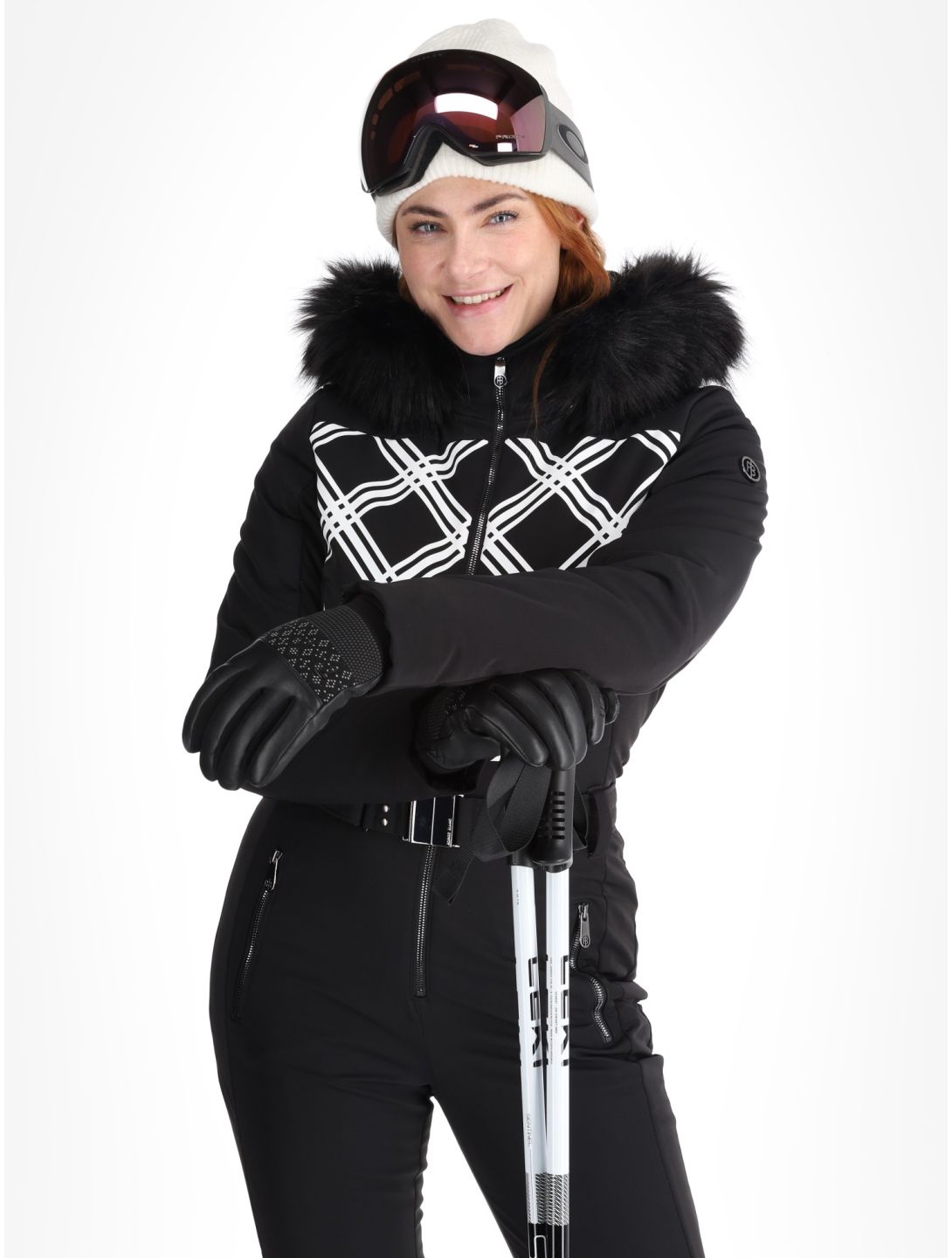 Poivre Blanc, Traditional 24PBH0831/WO/C combinaison de ski femmes Cross Black noir 