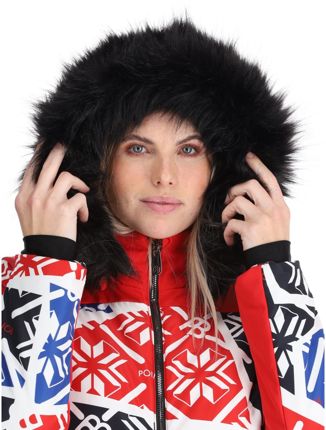 Poivre Blanc, Traditional 24PBH0831/WO/P combinaison de ski femmes Print Scarlet Red rouge 