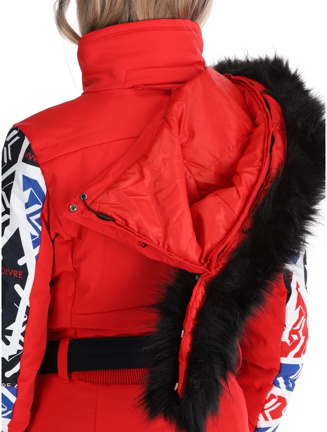 Poivre Blanc, Traditional 24PBH0831/WO/P combinaison de ski femmes Print Scarlet Red rouge 