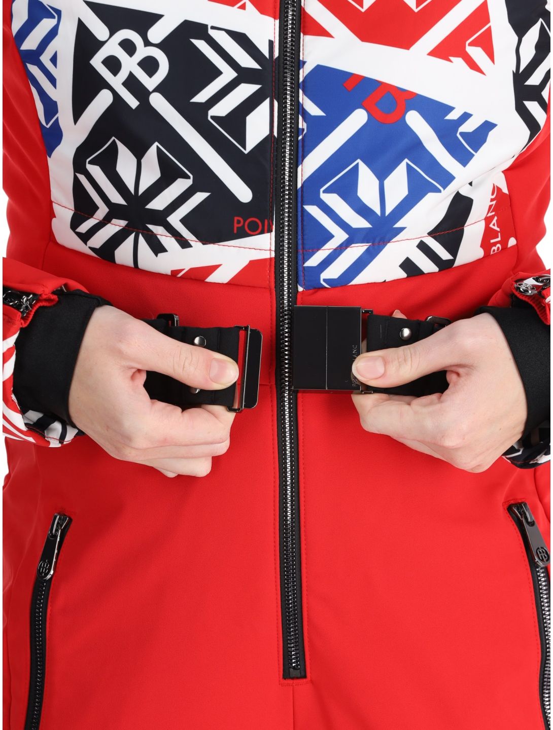 Poivre Blanc, Traditional 24PBH0831/WO/P combinaison de ski femmes Print Scarlet Red rouge 