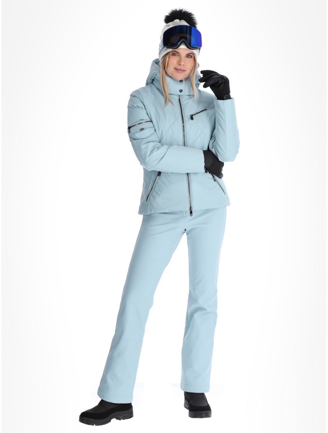 Poivre Blanc, Traditional 24PBH1002/WO veste de ski femmes Aloe Blue bleu 