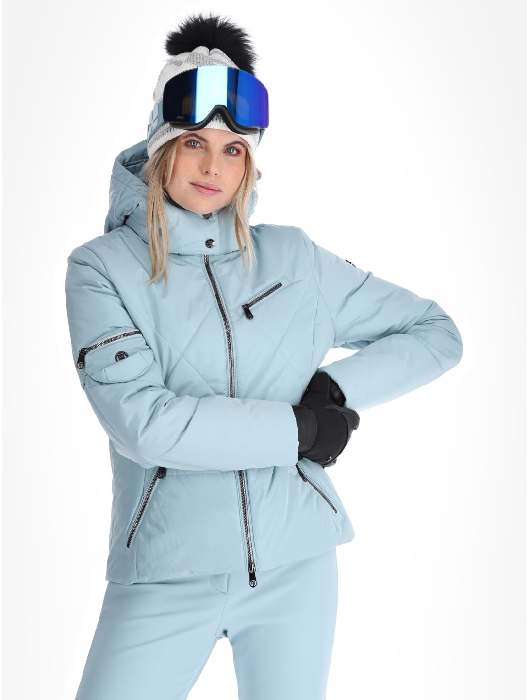 Poivre Blanc, Traditional 24PBH1002/WO veste de ski femmes Aloe Blue bleu 