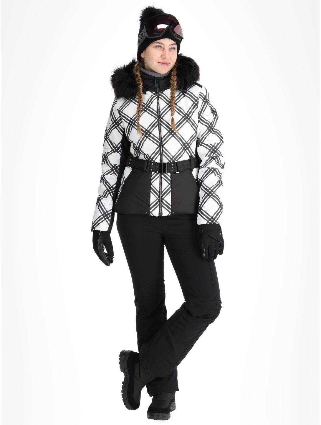 Poivre Blanc, Traditional 24PBH1003/WO/C veste de ski femmes Cross Black blanc, noir 