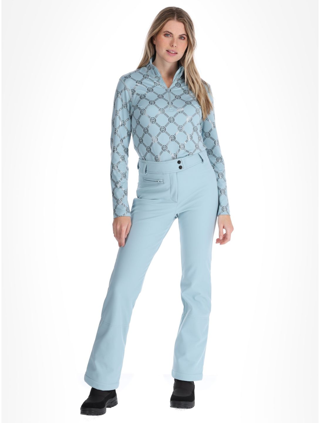 Poivre Blanc, Traditional 24PBH1120/WO/A pantalon de ski en softshell femmes Aloe Blue bleu 