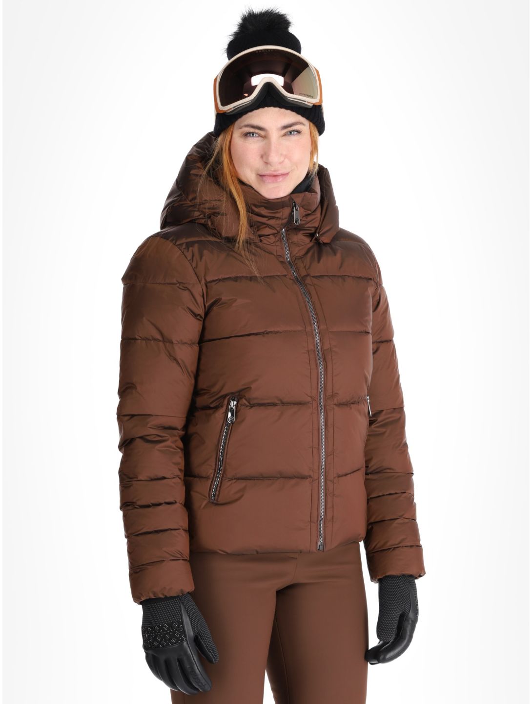 Poivre Blanc, Traditional 24PBH1201/WO veste de ski femmes Choco Brown brun 