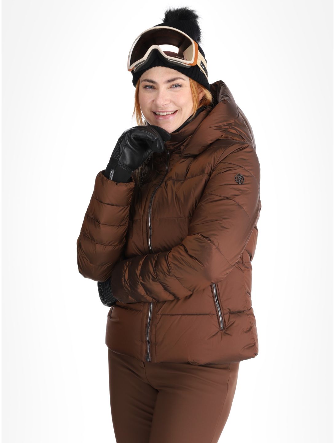 Poivre Blanc, Traditional 24PBH1201/WO veste de ski femmes Choco Brown brun 