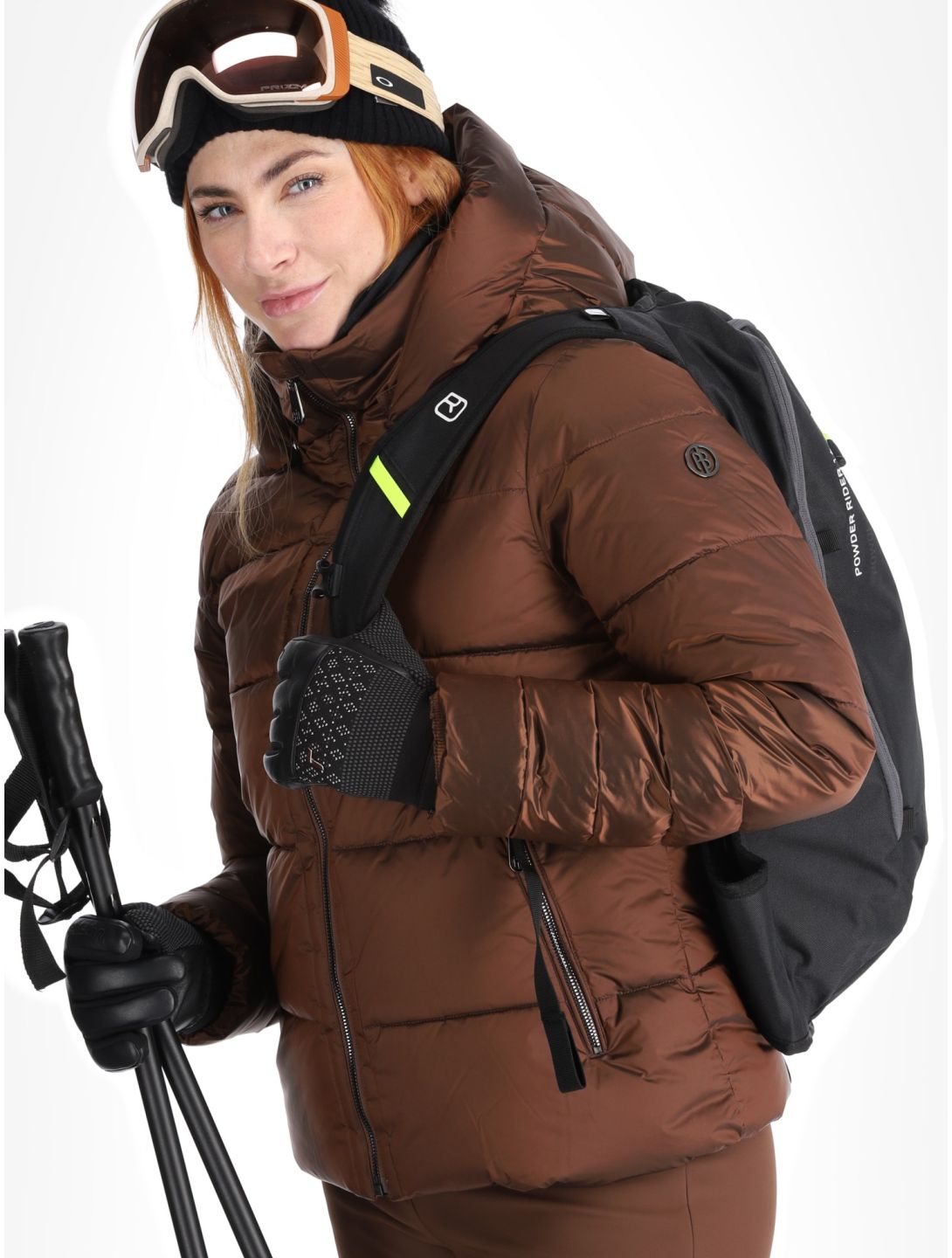 Poivre Blanc, Traditional 24PBH1201/WO veste de ski femmes Choco Brown brun 