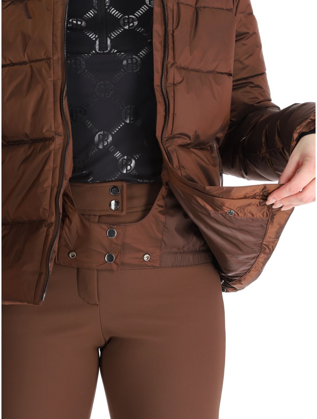 Poivre Blanc, Traditional 24PBH1201/WO veste de ski femmes Choco Brown brun 