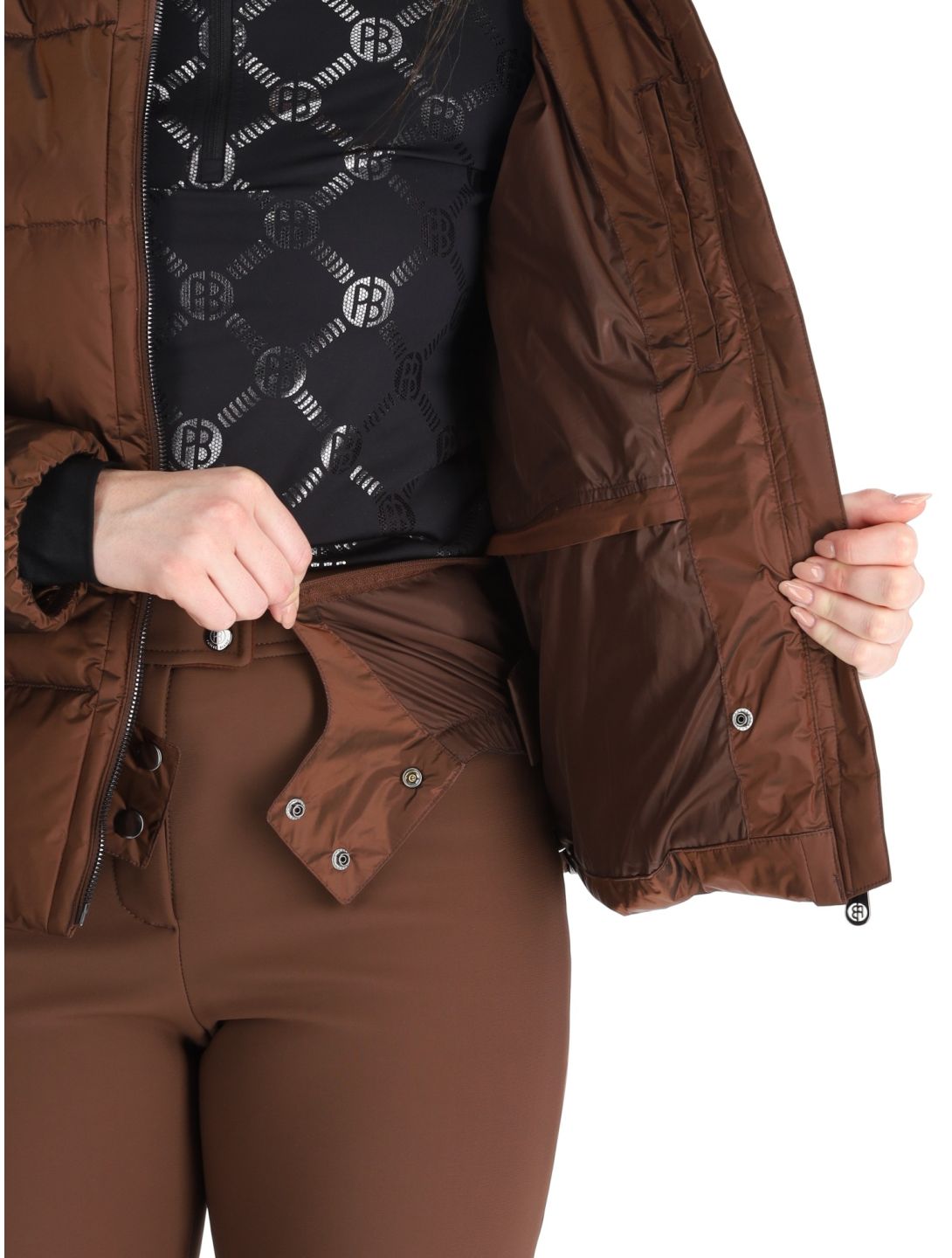 Poivre Blanc, Traditional 24PBH1201/WO veste de ski femmes Choco Brown brun 