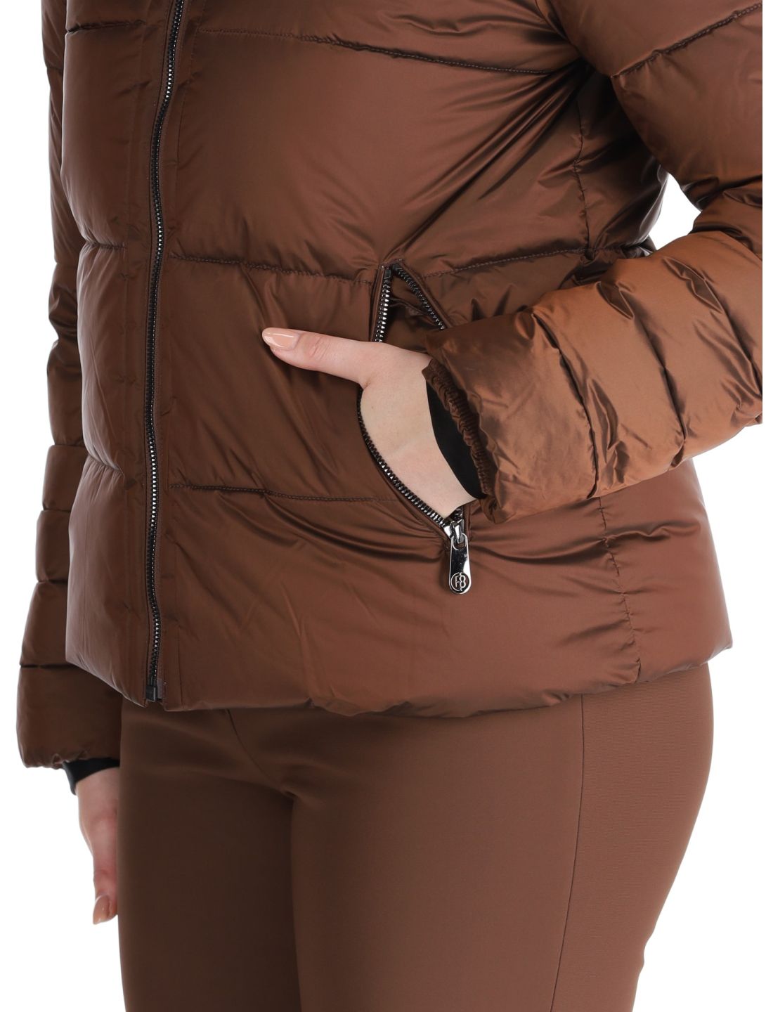 Poivre Blanc, Traditional 24PBH1201/WO veste de ski femmes Choco Brown brun 