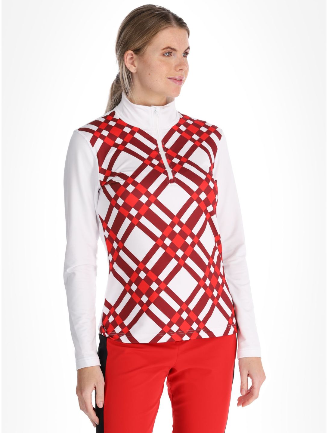 Poivre Blanc, Traditional 24PBH1940/WO/C pull de ski femmes Cross Scarlet Red rouge 