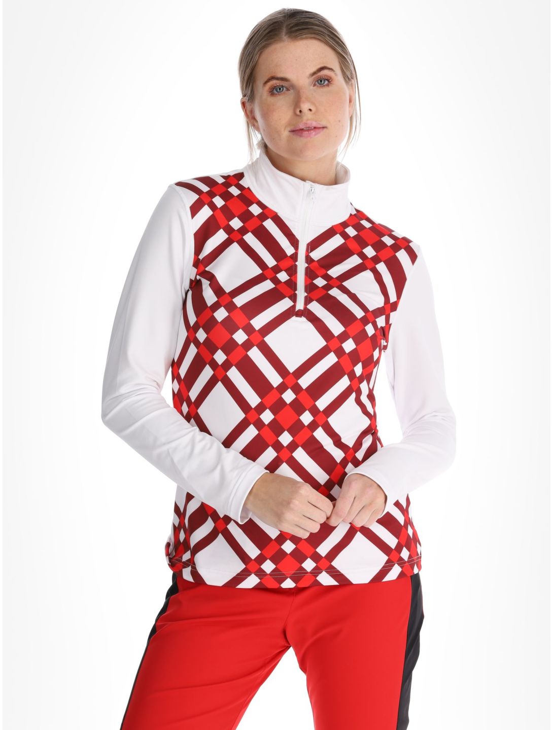 Poivre Blanc, Traditional 24PBH1940/WO/C pull de ski femmes Cross Scarlet Red rouge 