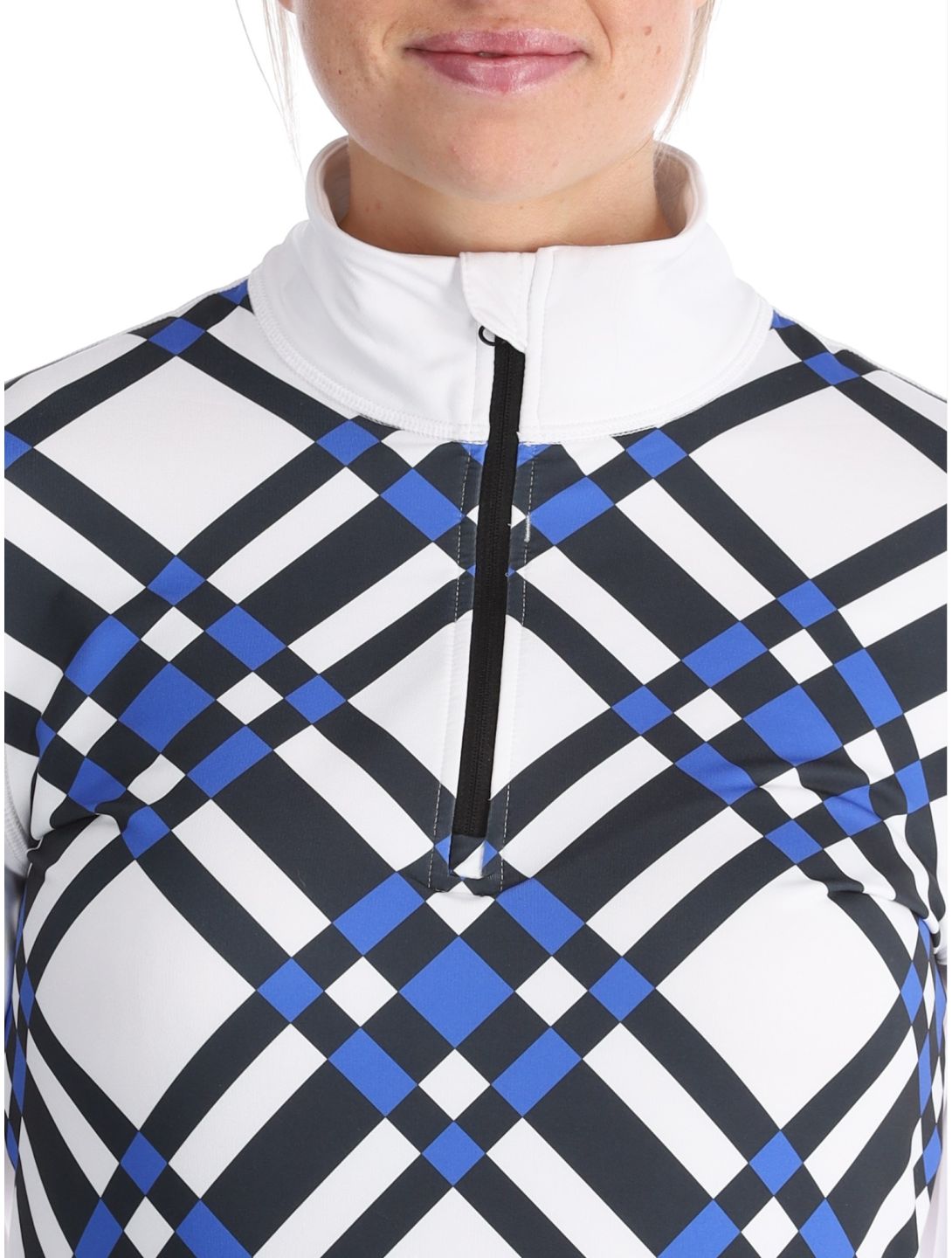 Poivre Blanc, Traditional 24PBH1940/WO/C pull de ski femmes Cross Acid Blue blanc, bleu 