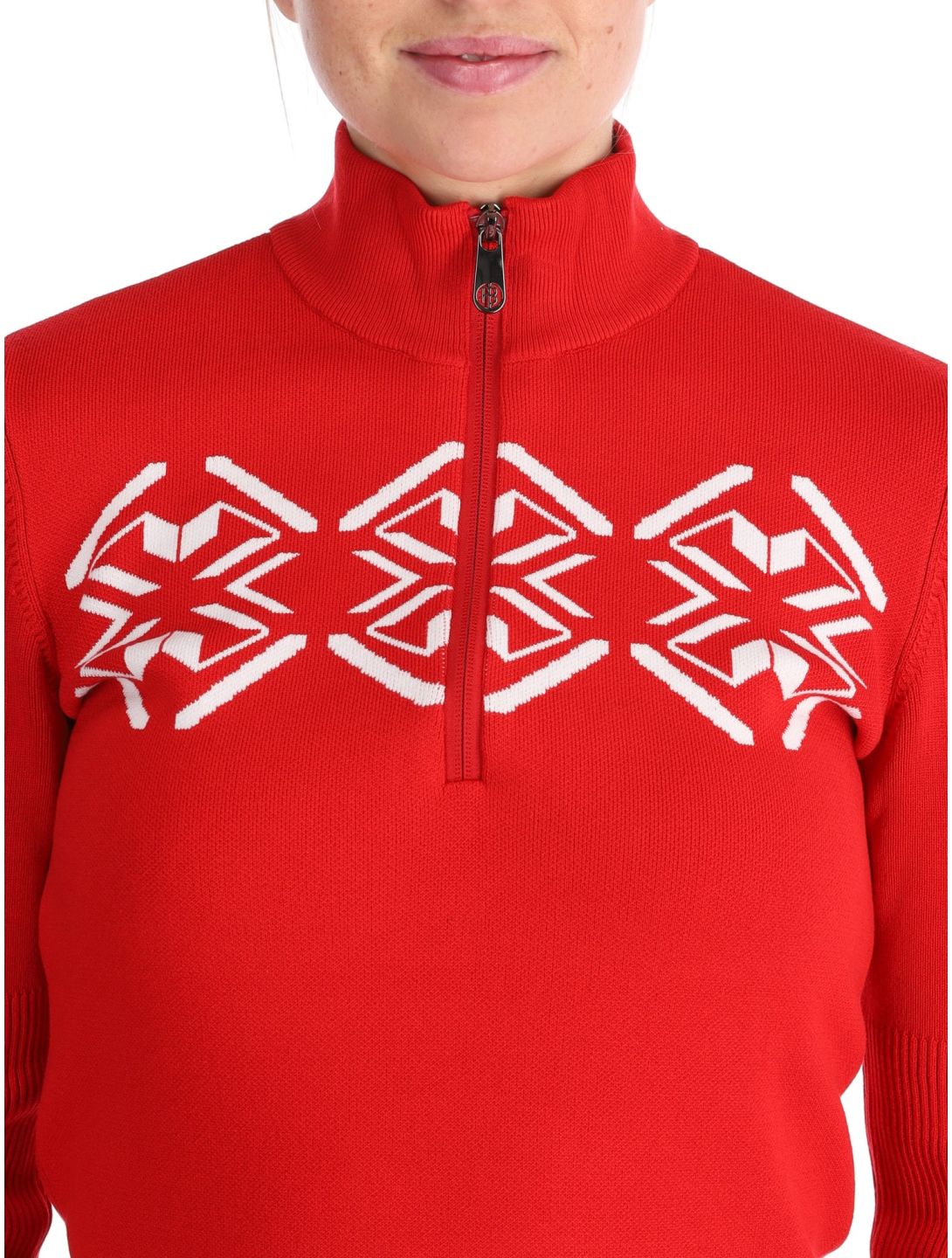 Poivre Blanc, Traditional 24PBH3540/WO pull de ski femmes Scarlet Red rouge 