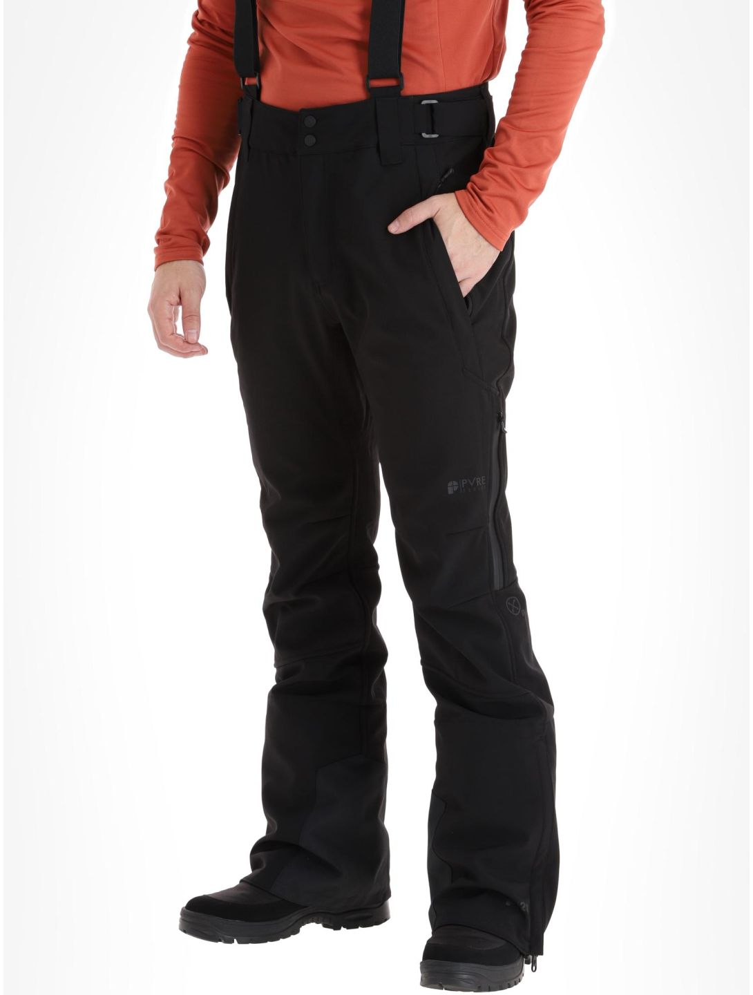 Protest, Hollow pantalon de ski en softshell hommes True Black noir 