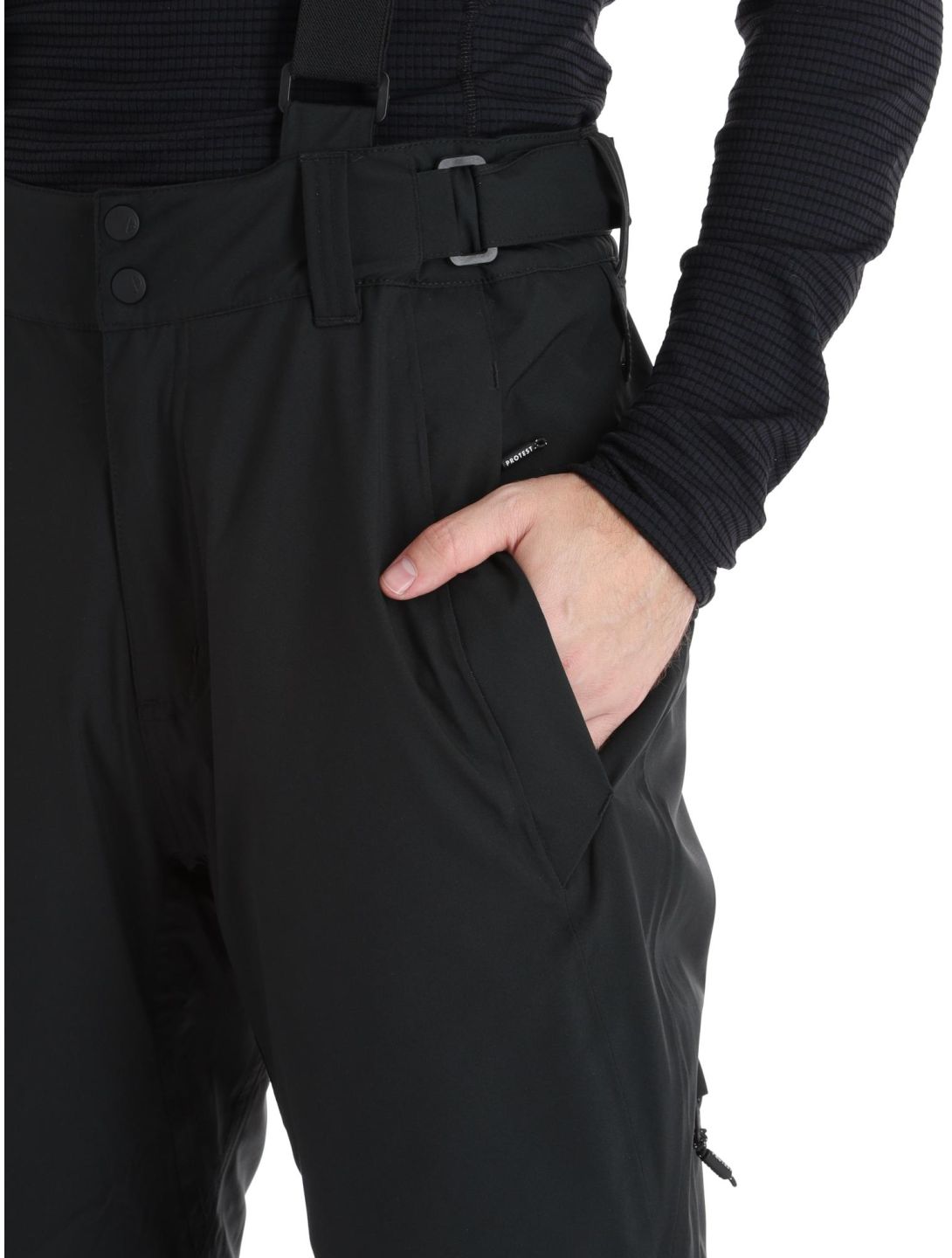 Protest, Miikka pantalon de ski hommes True Black noir 