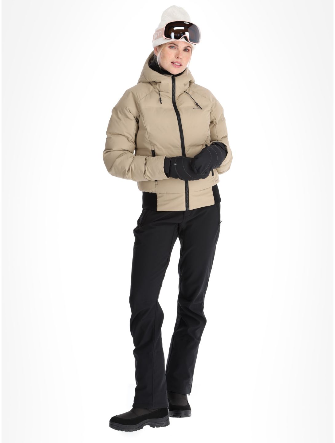 Protest, PRTALYSUMI veste de ski femmes Bamboo Beige beige 