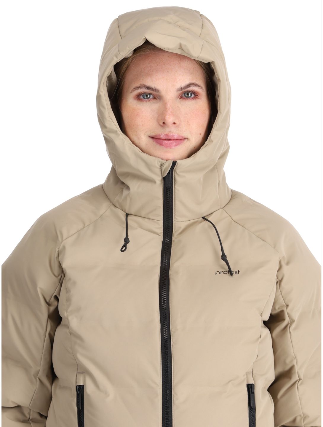 Protest, PRTALYSUMI veste de ski femmes Bamboo Beige beige 