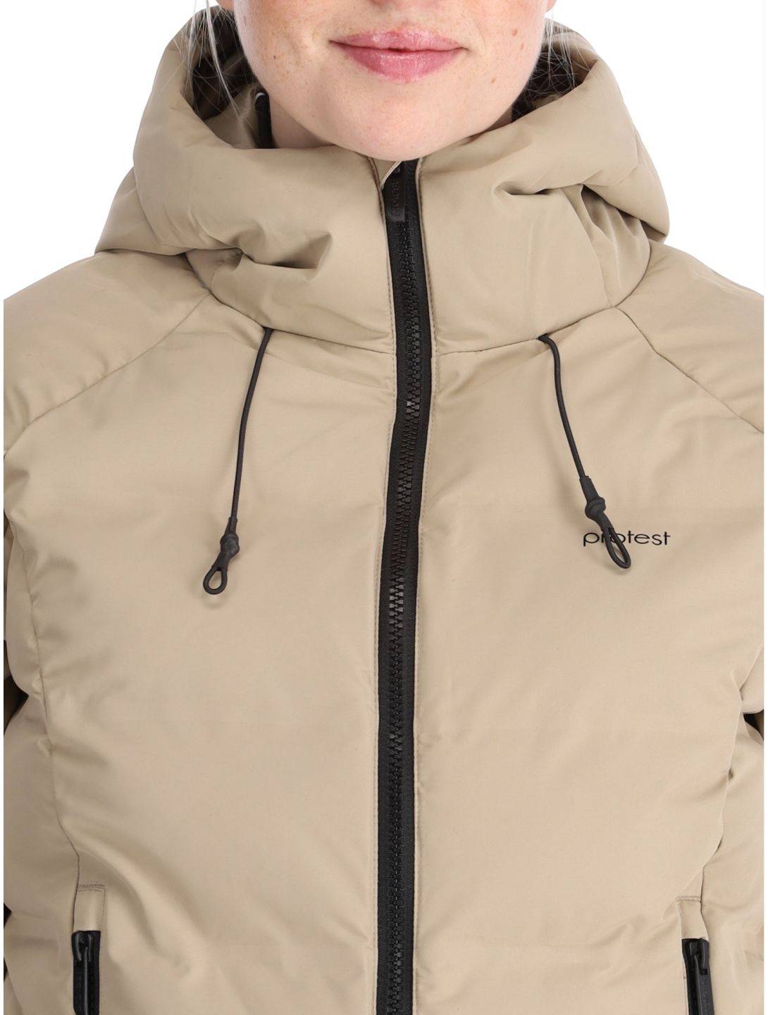 Protest, PRTALYSUMI veste de ski femmes Bamboo Beige beige 