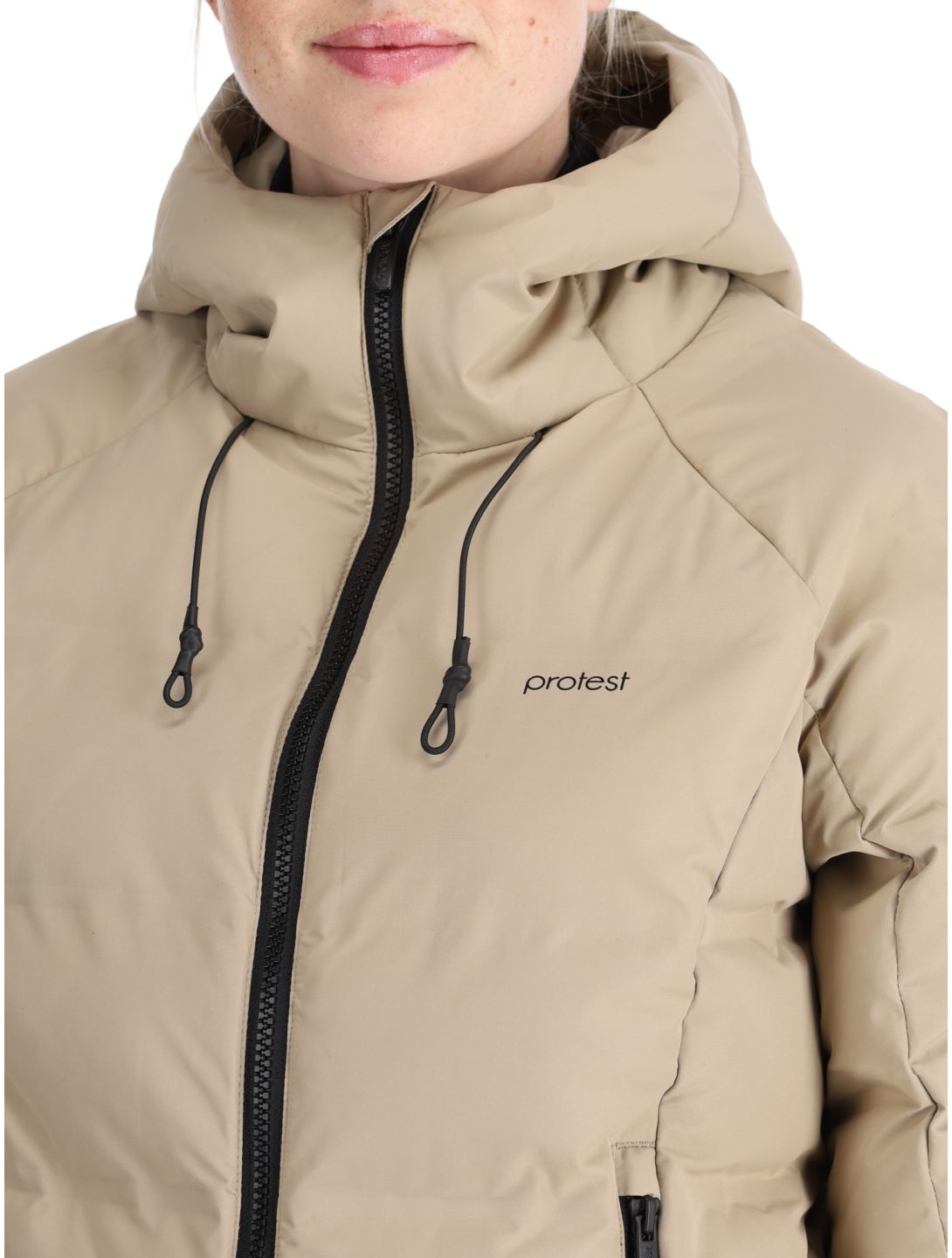 Protest, PRTALYSUMI veste de ski femmes Bamboo Beige beige 