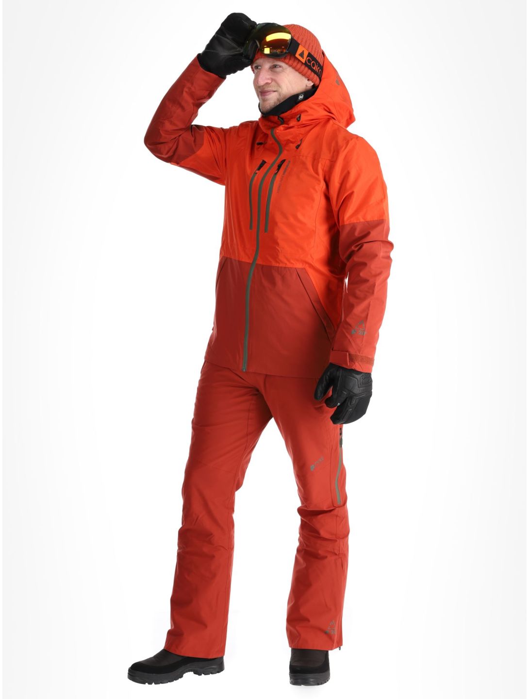 Protest, PRTBAKIE veste de ski hommes Burnt Orange orange, rouge 