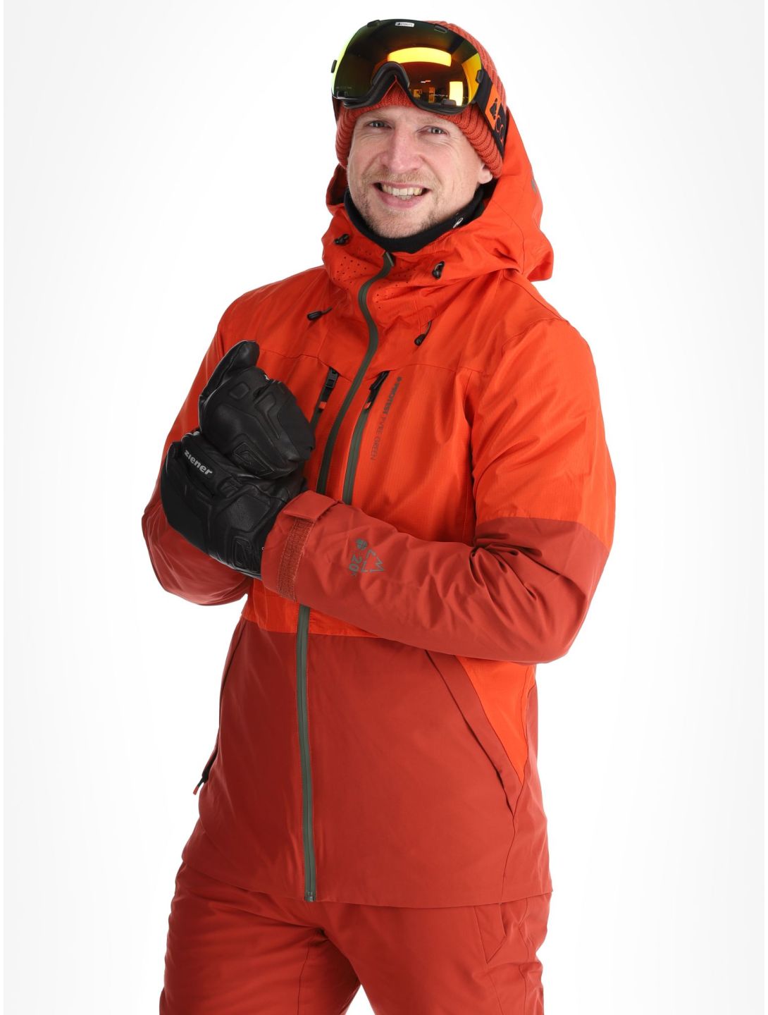 Protest, PRTBAKIE veste de ski hommes Burnt Orange orange, rouge 