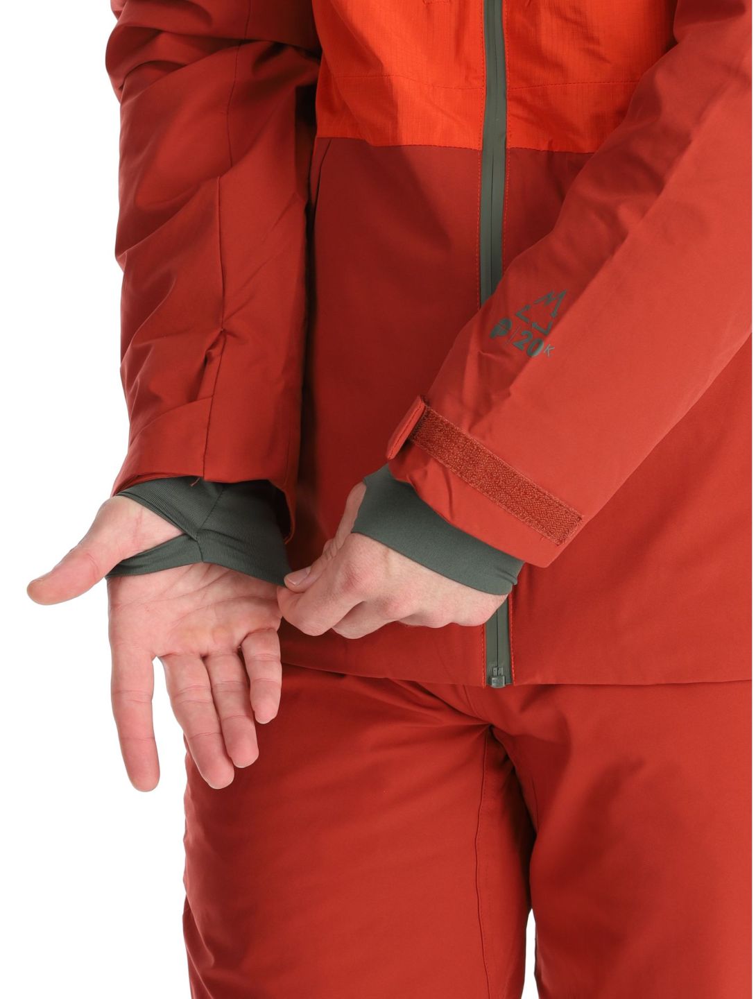 Protest, PRTBAKIE veste de ski hommes Burnt Orange orange, rouge 