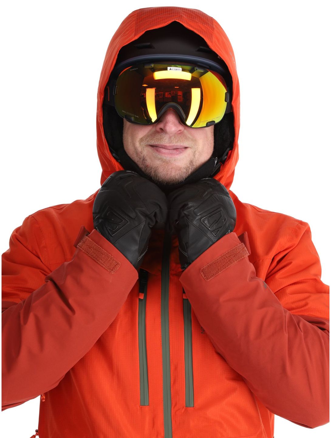 Protest, PRTBAKIE veste de ski hommes Burnt Orange orange, rouge 