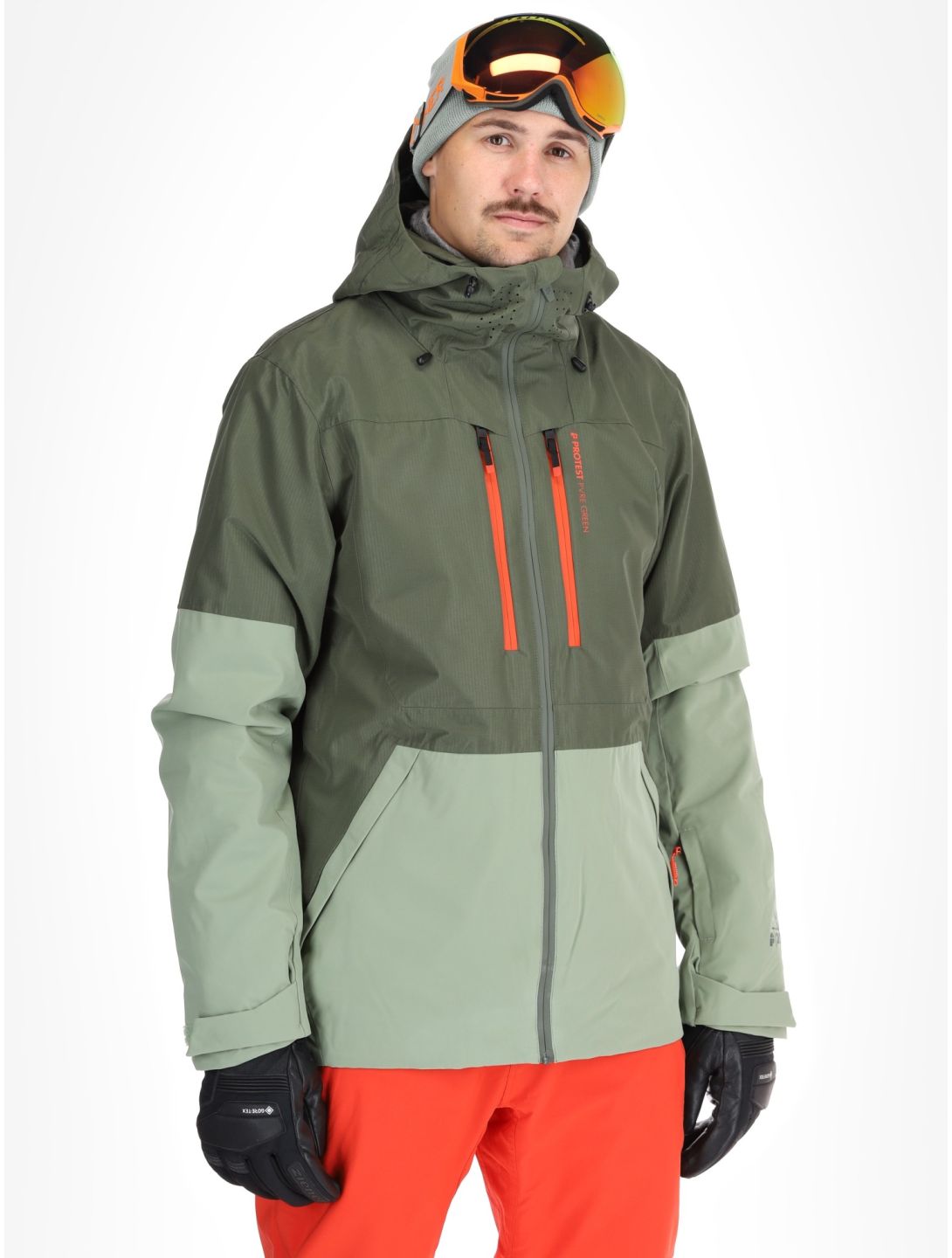 Protest, PRTBAKIE veste de ski hommes Thyme vert 