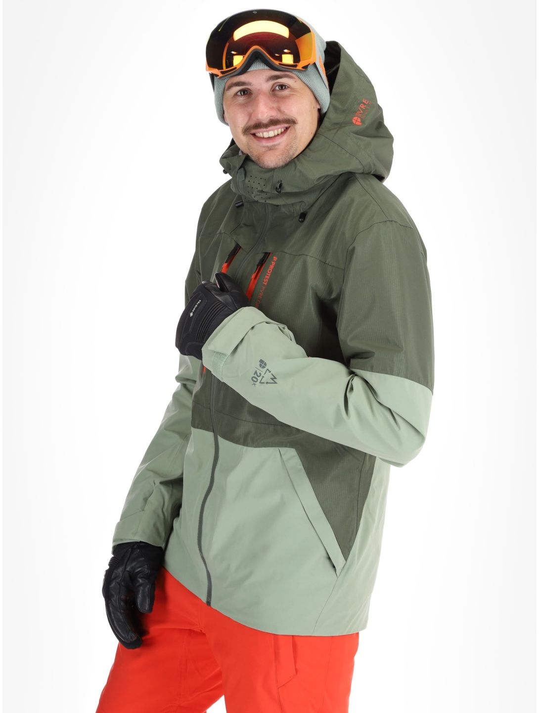 Protest, PRTBAKIE veste de ski hommes Thyme vert 