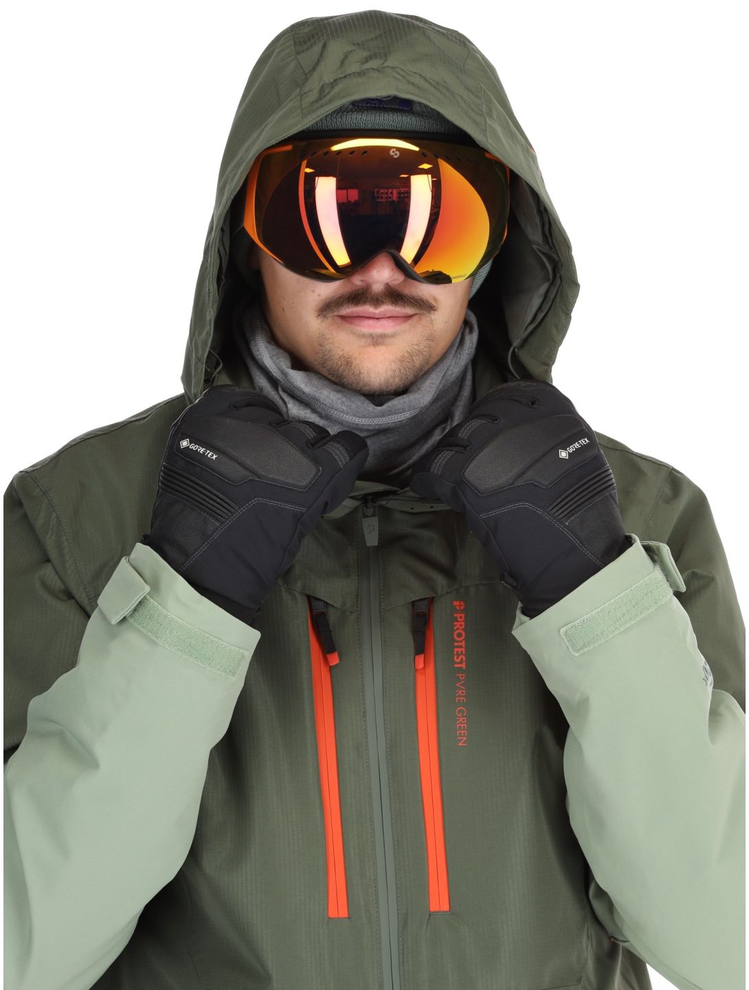 Protest, PRTBAKIE veste de ski hommes Thyme vert 