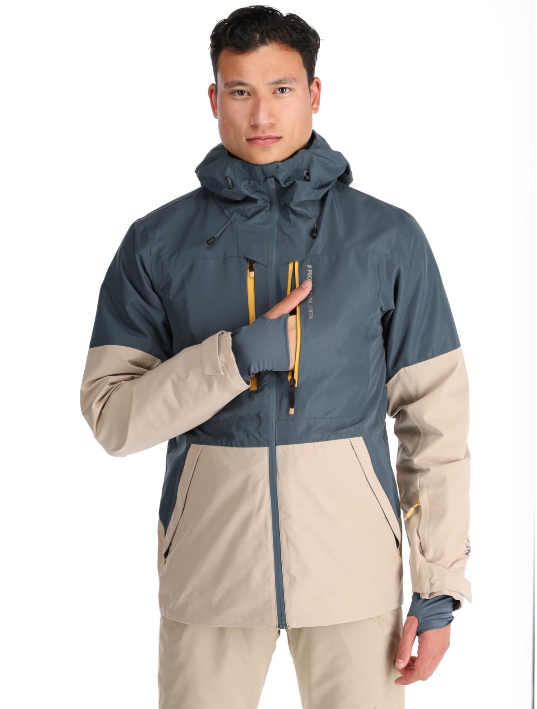 Protest, PRTBAKIE veste de ski hommes Yale Blue beige, bleu 