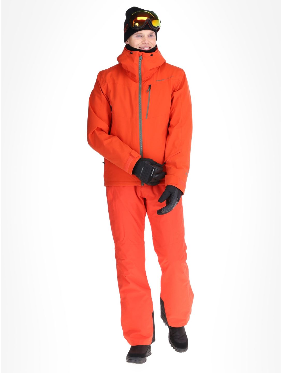 Protest, PRTBARRIC veste de ski hommes Burnt Oran orange 