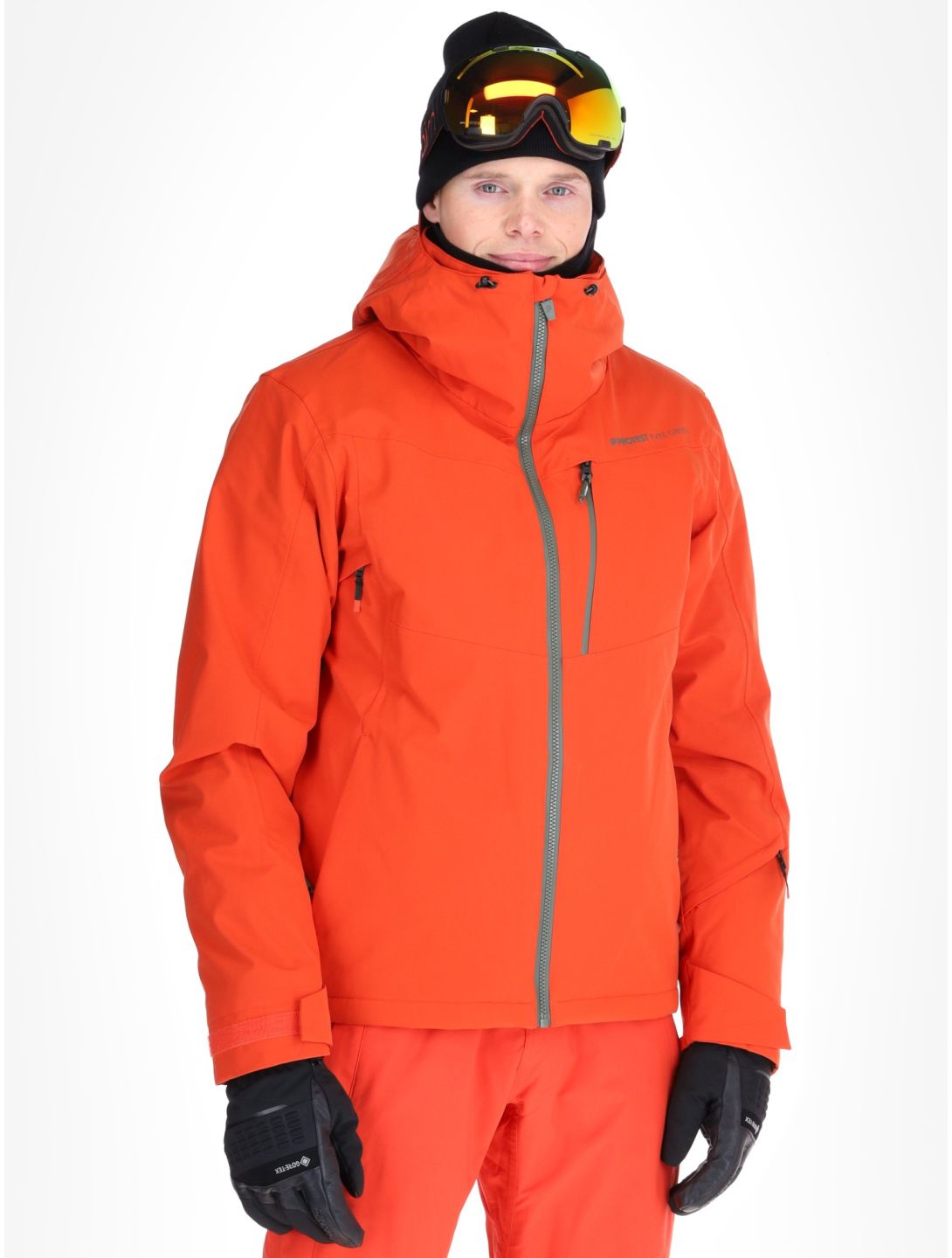 Protest, PRTBARRIC veste de ski hommes Burnt Oran orange 