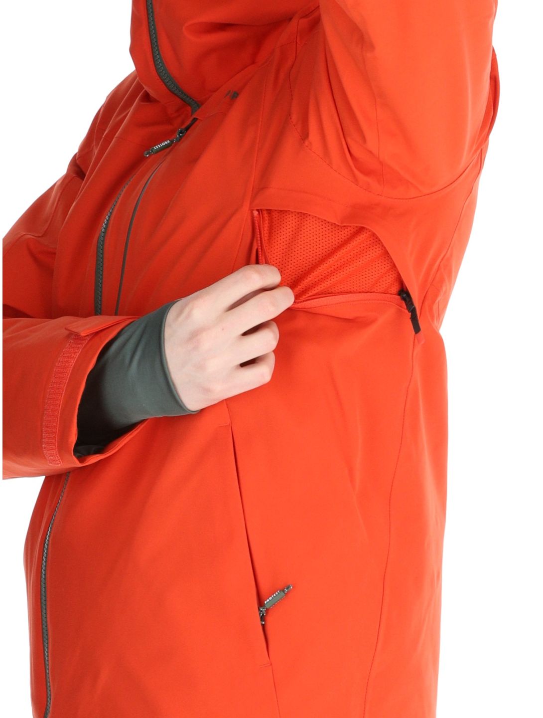 Protest, PRTBARRIC veste de ski hommes Burnt Oran orange 