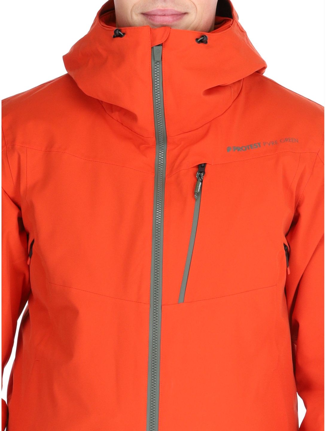 Protest, PRTBARRIC veste de ski hommes Burnt Oran orange 