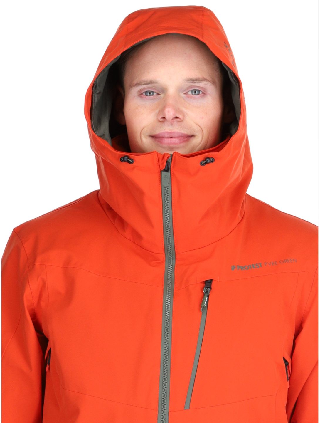 Protest, PRTBARRIC veste de ski hommes Burnt Oran orange 