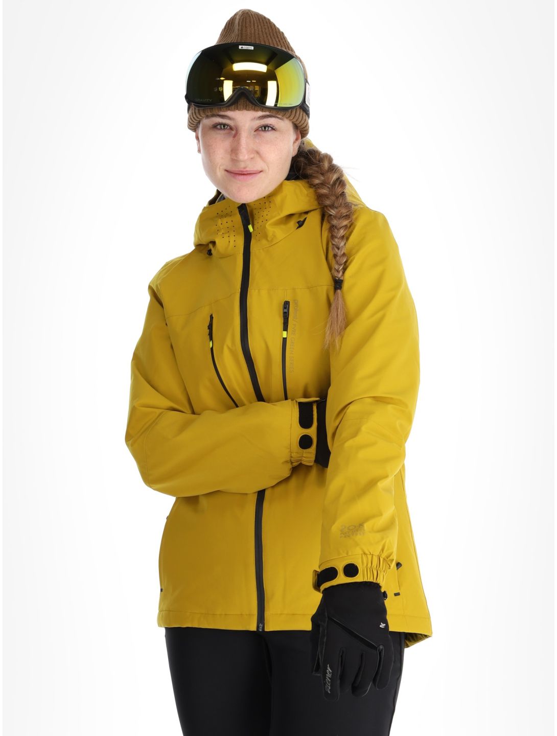 Protest, PRTBEVERLY veste de ski femmes Olive Oil Green vert 